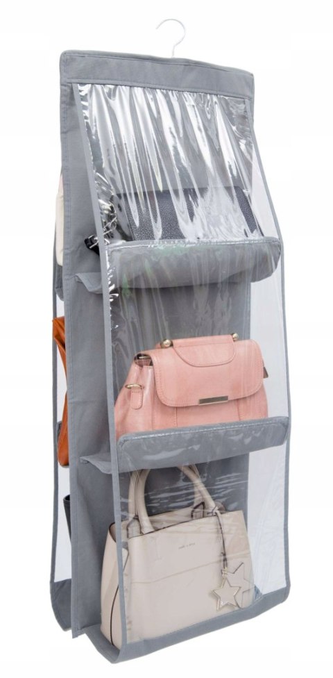 Organizer wiszący z 6 przegródkami Vitto szary Organizer wiszący z 6 przegródkami Vitto szary