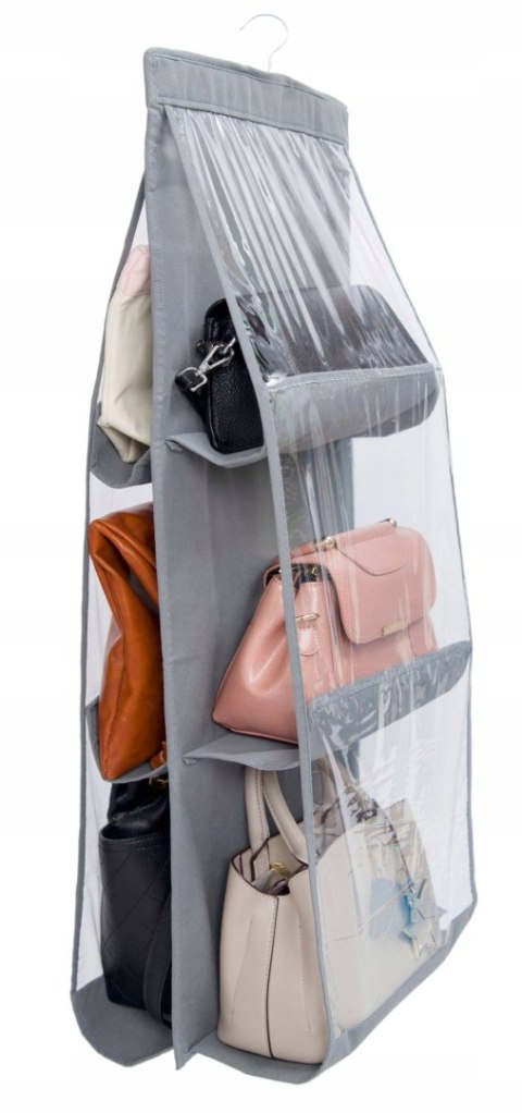 Organizer wiszący z 6 przegródkami Vitto szary Organizer wiszący z 6 przegródkami Vitto szary