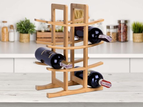 Stojak na wino bambusowy Todgar Stojak na wino bambusowy Todgar