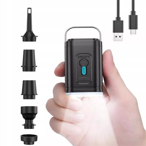Luxma 3W1 AKUMULATOROWA ELEKTRYCZNA MINI POMPKA POWIETRZA LAMPA KEMPINGOWA 66001 Luxma 3W1 AKUMULATOROWA ELEKTRYCZNA MINI POMPKA POWIETRZA LAMPA KEMPINGOWA 66001