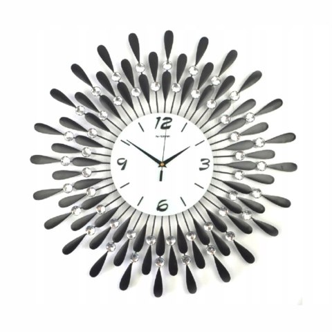 Luxma Duży nowoczesny metalowy elegancki zegar 1301 Luxma Duży nowoczesny metalowy elegancki zegar 1301