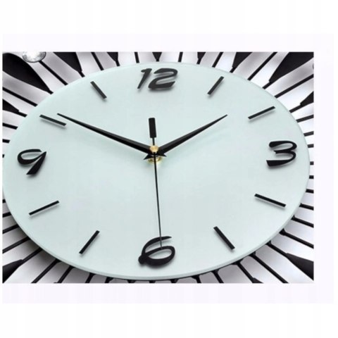 Luxma Duży nowoczesny metalowy elegancki zegar 1301 Luxma Duży nowoczesny metalowy elegancki zegar 1301