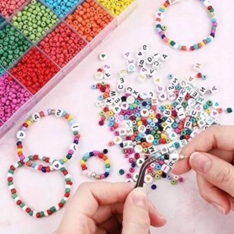 Luxma Kreatywny zestaw koralików do tworzenia biżuterii koraliki żyłki N095-A Luxma Kreatywny zestaw koralików do tworzenia biżuterii koraliki żyłki N095-A