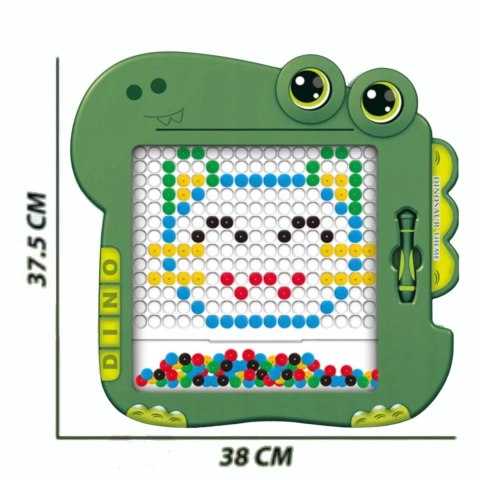 Luxma Tablica magnetyczna koraliki do rysowania dinozaur 676-2