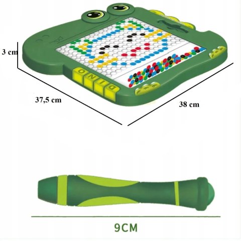 Luxma Tablica magnetyczna koraliki do rysowania dinozaur 676-2