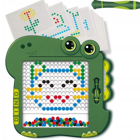 Luxma Tablica magnetyczna koraliki do rysowania dinozaur 676-2