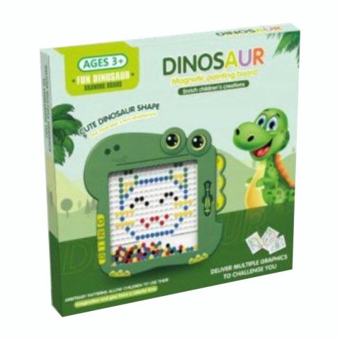 Luxma Tablica magnetyczna koraliki do rysowania dinozaur 676-2