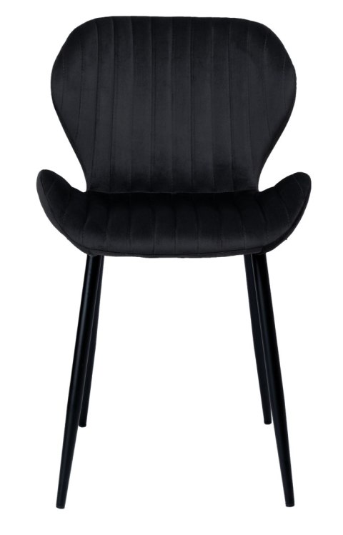 Krzesło welurowe DALLAS VELVET czarne Krzesło welurowe DALLAS VELVET czarne