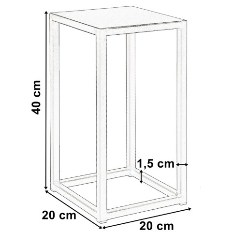Kwietnik Piatto loft 40 cm czarny Kwietnik Piatto loft 40 cm czarny