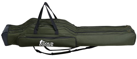 Pokrowiec na wędki 160 cm Gold Fisher 3 komory Pokrowiec na wędki 160 cm Gold Fisher 3 komory