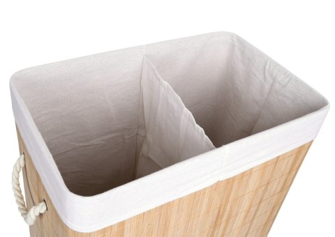 Kosz bambusowy pojemnik na pranie Soren 2 komory natural Kosz bambusowy pojemnik na pranie Soren 2 komory natural