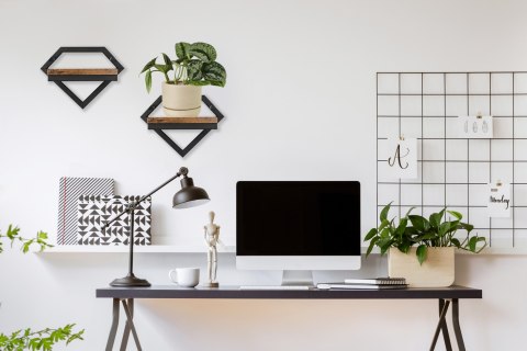Kwietnik metalowy ścienny czarny Doron Rustic loft Kwietnik metalowy ścienny czarny Doron Rustic loft