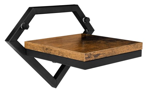 Kwietnik metalowy ścienny czarny Doron Rustic loft Kwietnik metalowy ścienny czarny Doron Rustic loft