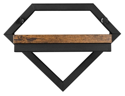 Kwietnik metalowy ścienny czarny Doron Rustic loft Kwietnik metalowy ścienny czarny Doron Rustic loft