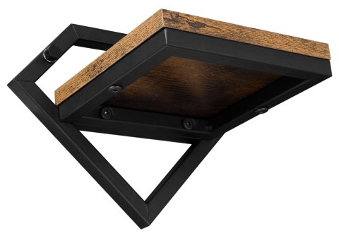 Kwietnik metalowy ścienny czarny Doron Rustic loft Kwietnik metalowy ścienny czarny Doron Rustic loft