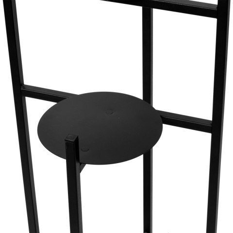 Kwietnik stojący loft Tretorri Czarny stojak na kwiaty Kwietnik stojący loft Tretorri Czarny stojak na kwiaty