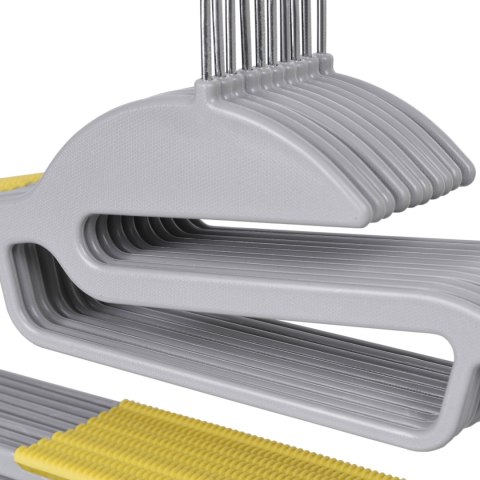 Wieszak Flexi komplet 20 sztuk szaro-żółty Wieszak Flexi komplet 20 sztuk szaro-żółty