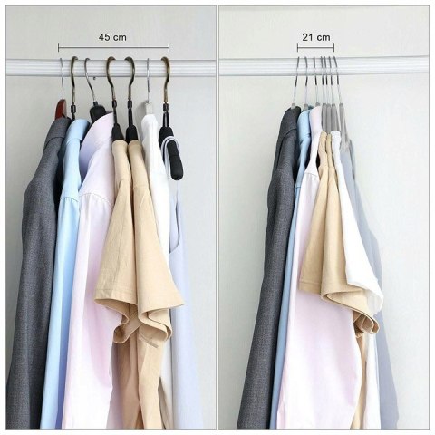Wieszak Flexi komplet 20 sztuk szaro-żółty Wieszak Flexi komplet 20 sztuk szaro-żółty