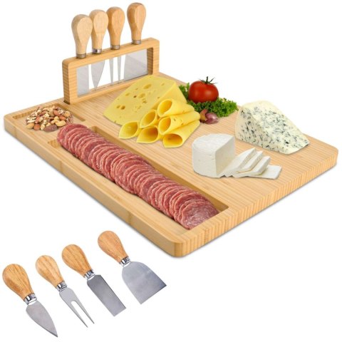 Deska do serów i przekąsek Salers ze sztućcami Deska do serów i przekąsek Salers ze sztućcami