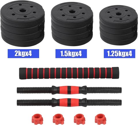 Hantle sztanga 2w1 do ćwiczeń Maximus 2x 10kg Hantle sztanga 2w1 do ćwiczeń Maximus 2x 10kg