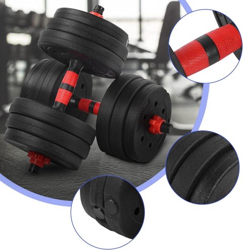 Hantle sztanga 2w1 do ćwiczeń Maximus 2x 10kg Hantle sztanga 2w1 do ćwiczeń Maximus 2x 10kg