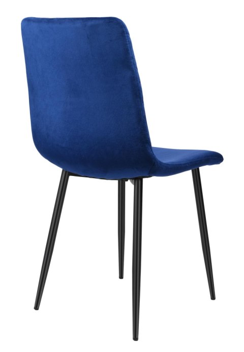 Krzesło tapicerowane Dexter Velvet granatowy Krzesło tapicerowane Dexter Velvet granatowy