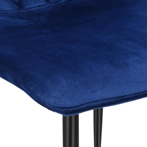 Krzesło tapicerowane Dexter Velvet granatowy Krzesło tapicerowane Dexter Velvet granatowy