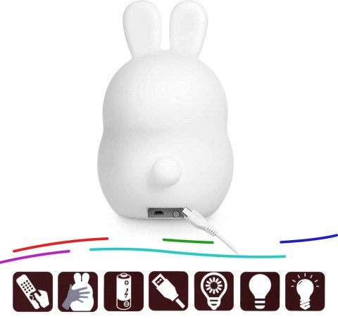 Silikonowa lampka nocna Królik led rgb Silikonowa lampka nocna Królik led rgb