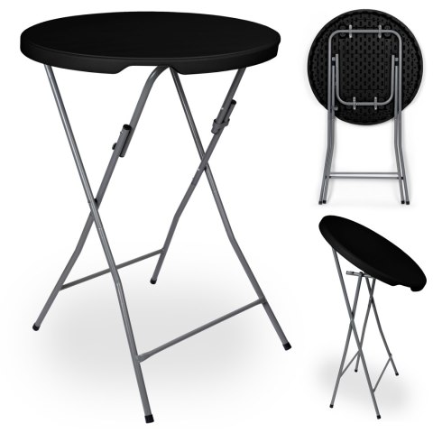 Stolik cateringowy składany GALA 80 cm czarny Stolik cateringowy składany GALA 80 cm czarny