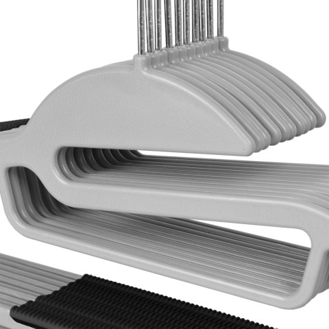 Wieszak Flexi komplet 10 sztuk szaroczarny Wieszak Flexi komplet 10 sztuk szaroczarny