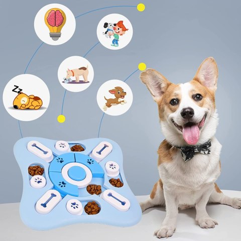 Gra Puzzle zabawka dla psa kota Pongo niebieski Gra Puzzle zabawka dla psa kota Pongo niebieski