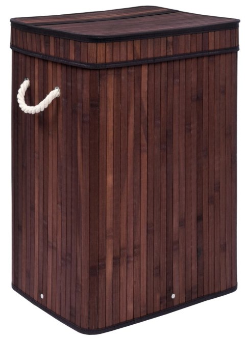 Kosz na pranie bambusowy z pokrywą SOREN 80L wenge Kosz na pranie bambusowy z pokrywą SOREN 80L wenge