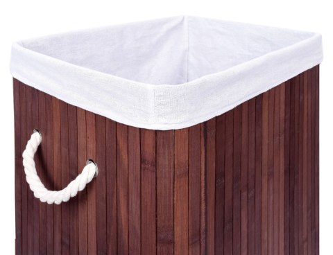 Kosz na pranie bambusowy z pokrywą SOREN 80L wenge Kosz na pranie bambusowy z pokrywą SOREN 80L wenge