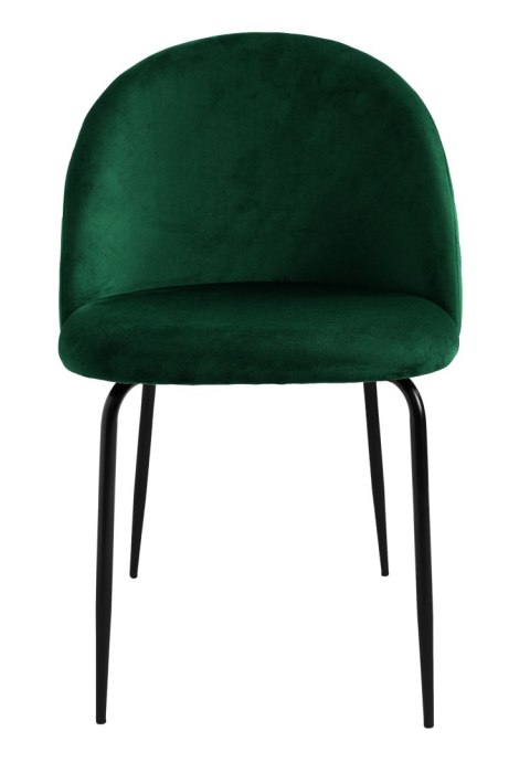 Krzesło welurowe Fargo Velvet ciemnozielone Krzesło welurowe Fargo Velvet ciemnozielone