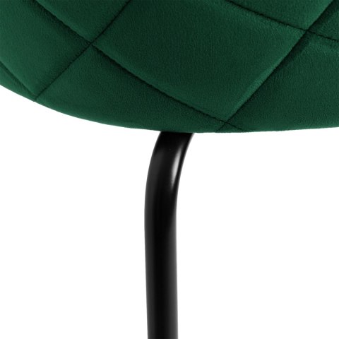 Krzesło welurowe Fargo Velvet ciemnozielone Krzesło welurowe Fargo Velvet ciemnozielone