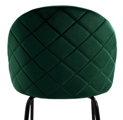 Krzesło welurowe Fargo Velvet ciemnozielone Krzesło welurowe Fargo Velvet ciemnozielone