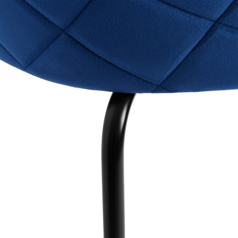 Krzesło welurowe Fargo Velvet granatowe Krzesło welurowe Fargo Velvet granatowe