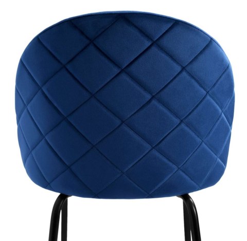 Krzesło welurowe Fargo Velvet granatowe Krzesło welurowe Fargo Velvet granatowe