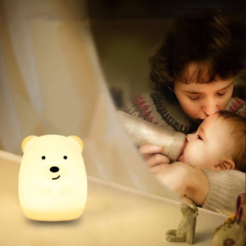 Silikonowa lampka nocna Misiek led rgb Silikonowa lampka nocna Misiek led rgb