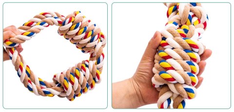 Zabawka szarpak z supłami WALLY 60 cm Zabawka szarpak z supłami WALLY 60 cm