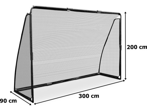 Bramka piłkarska 300 X 200 cm GALMA czarna Bramka piłkarska 300 X 200 cm GALMA czarna