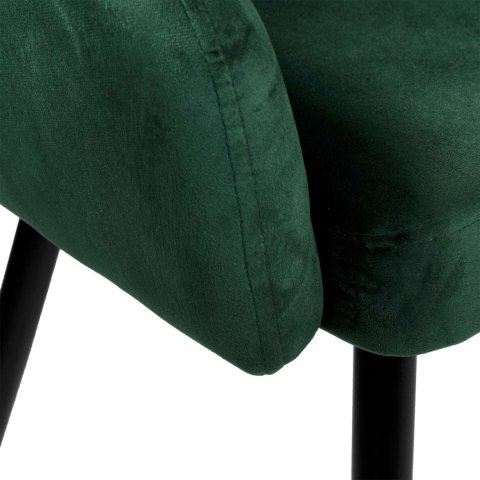 Krzesło welurowe ATLANTA VELVET ciemnozielone Krzesło welurowe ATLANTA VELVET ciemnozielone