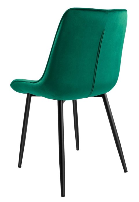 Krzesło welurowe NORMAN Velvet ciemnozielone Krzesło welurowe NORMAN Velvet ciemnozielone