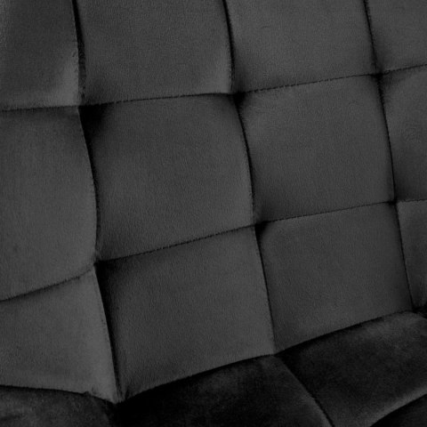 Krzesło welurowe NORMAN Velvet czarne Krzesło welurowe NORMAN Velvet czarne