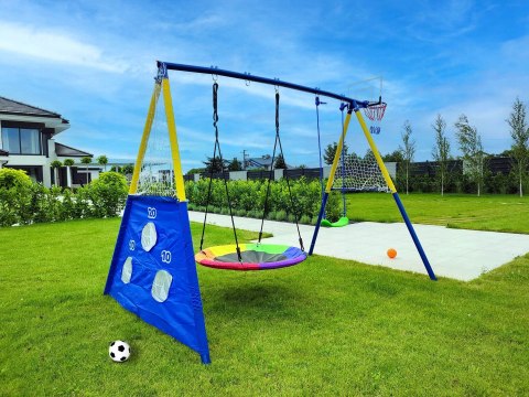 Plac zabaw AMICO 2 huśtawki kosz do gry Plac zabaw AMICO 2 huśtawki kosz do gry