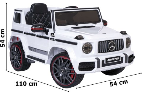 Samochód elektryczny dla dzieci MERCEDES AMG G63 biały Samochód elektryczny dla dzieci MERCEDES AMG G63 biały