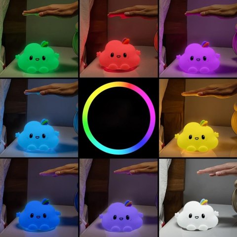 Silikonowa lampka nocna Chmurka led rgb Silikonowa lampka nocna Chmurka led rgb