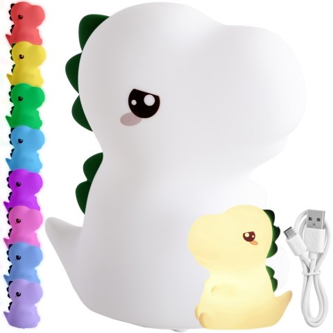 Silikonowa lampka nocna Dinozaur led rgb Silikonowa lampka nocna Dinozaur led rgb