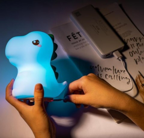 Silikonowa lampka nocna Dinozaur led rgb Silikonowa lampka nocna Dinozaur led rgb