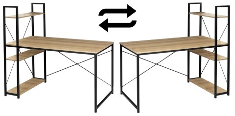 Biurko industrialne loftowe Trosa Modern Oak Biurko industrialne loftowe Trosa Modern Oak